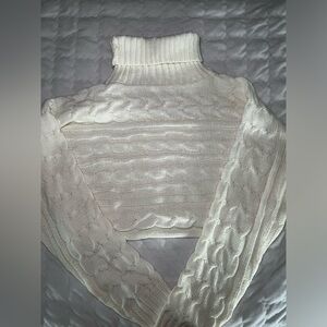 Cropped turtle neck sweater!
